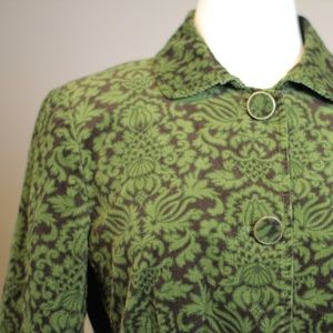 Moss Green Corduroy Jacket Size M/ 12P Talbots